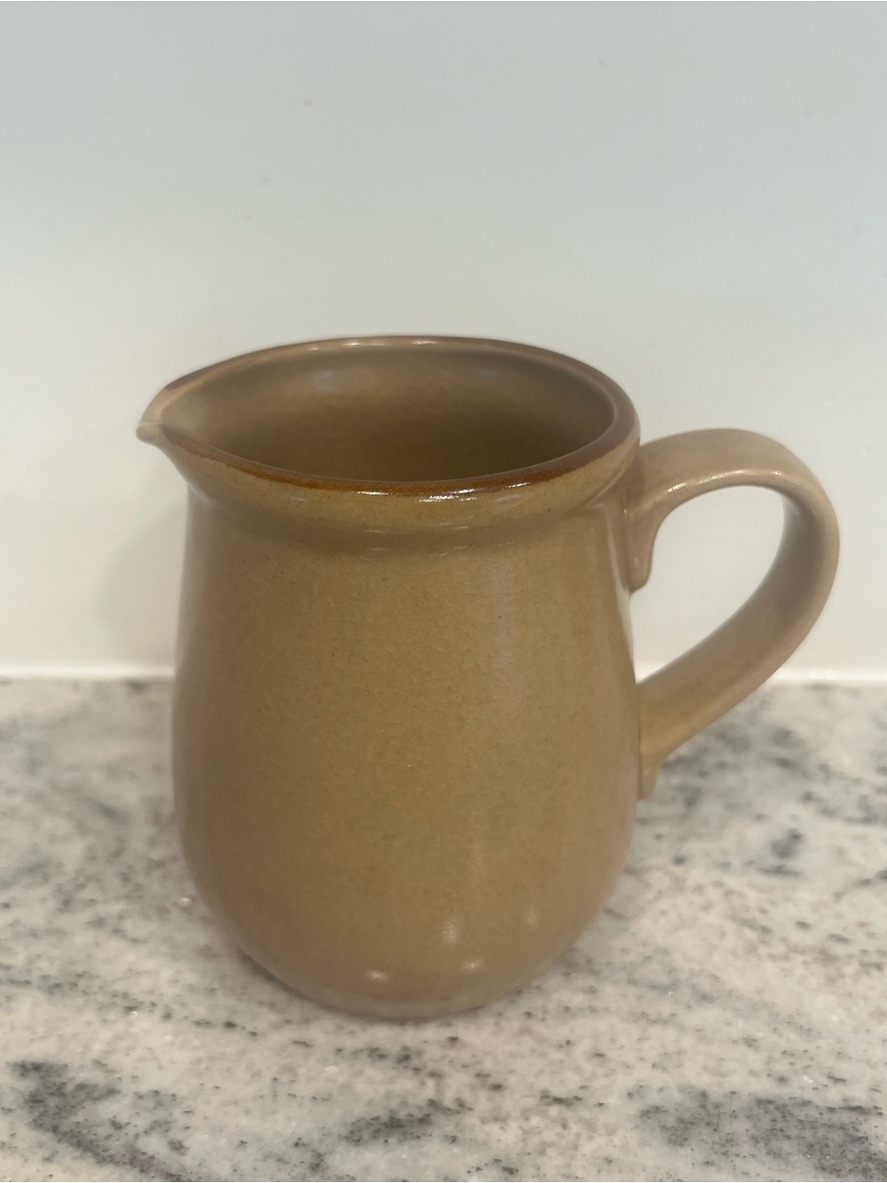 Hearthside Japan Stoneware Creamer Hand-Painted Retro 70s Boho Kitchen